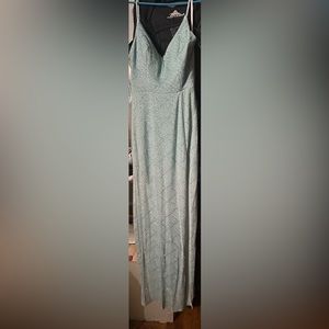 Light blue glam dress